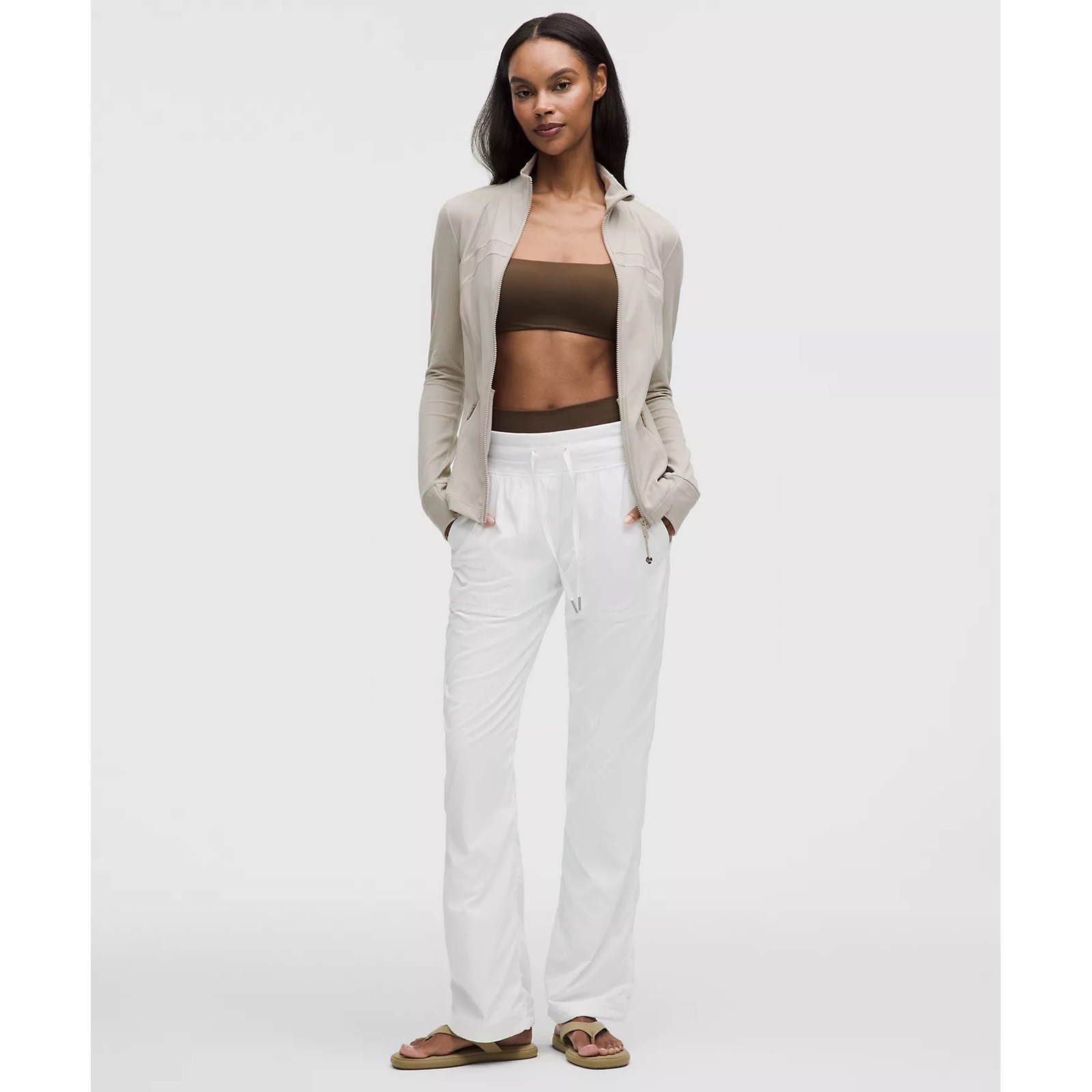 196-Lululemon-Dance Studio Mid-Rise Pant Regular-White